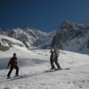 Pointe Helbronner - glacier de la Vierge et Vallée Noire