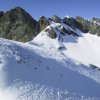 Ski de pentes raides - Aravis - Bornes - Passage du Père couloir Est - fév. 08