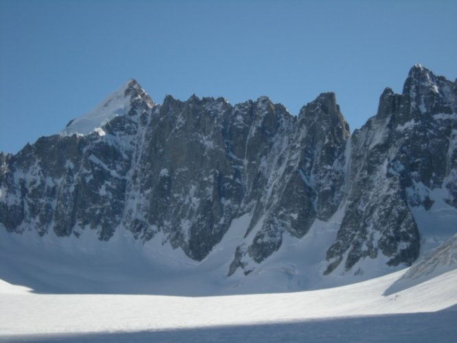Ski au col d'Argentière, Chamonix