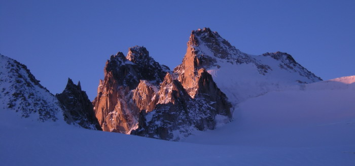 La Petite et la Grande Fourche, en montant à l'aiguille du Tour