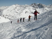 Arrivée à la Rosablanche pendant le raid de Chamonix à Zermatt Arrivée à la Rosablanche pendant le raid de Chamonix à Zermatt