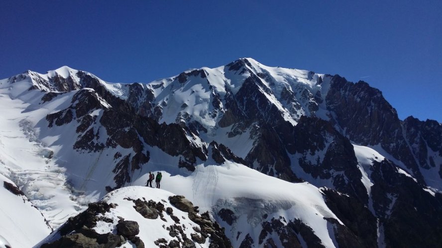 Le Mont-Blanc depuis les Dômes de Miage
