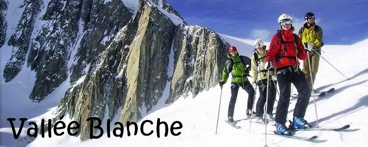 Descente de la Vall�e Blanche avec un guide de haute-montagne