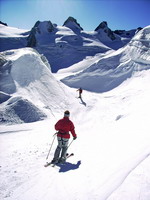 Descente � ski de la Vall�e Blanche variante du Rognon