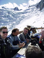 Vall�e Blanche � skis le refuge du requin