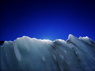 cr�te de glace sur le bas de la Vall�e Blanche