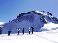 descente � skis de la Vall�e Blanche envers du Plan