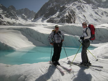 Sur la Mer de Glace � la Vall�e Blanche