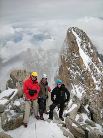 Au sommet de l'aiguille du Tour