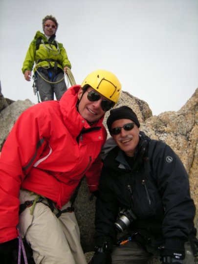 Bruno et Henri, en famille à l'aiguille du Tour