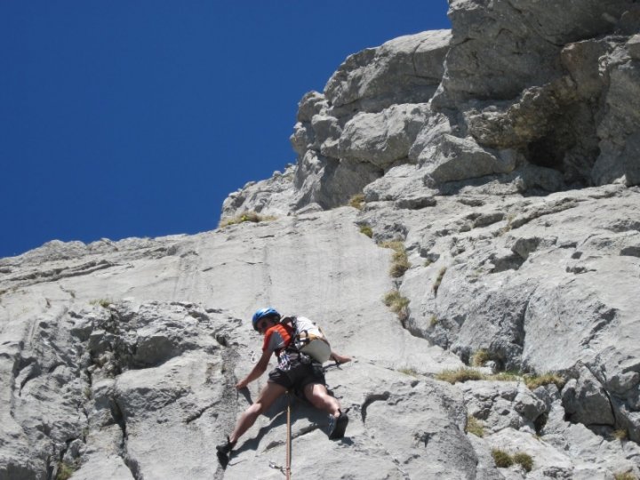 Longueur de sortie de Tchao Godillo aux piliers de la pointe du Midi