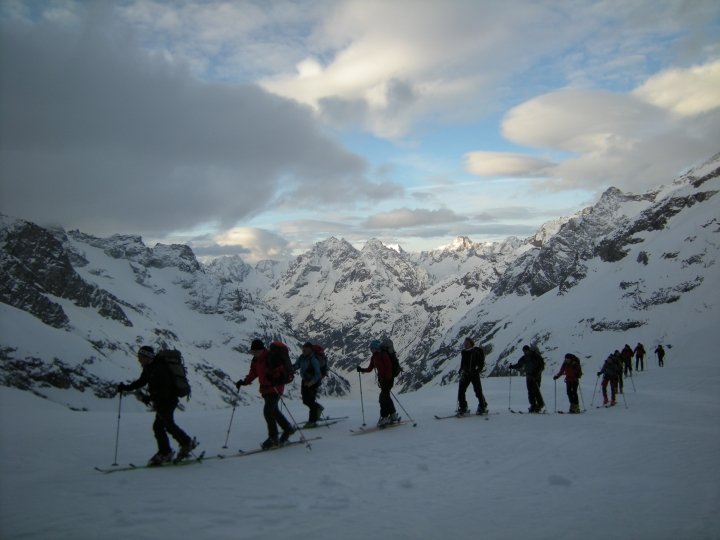 La montée du col du Pavé