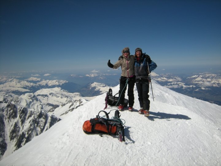 Au sommet du Mont-Blanc