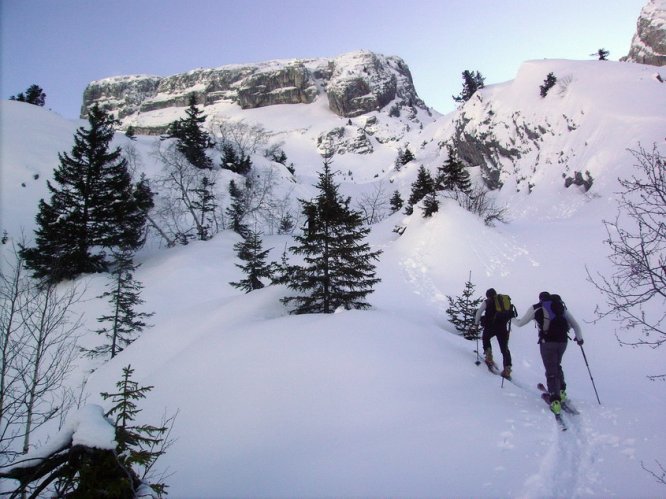 Combe de Chombas en ski de rando