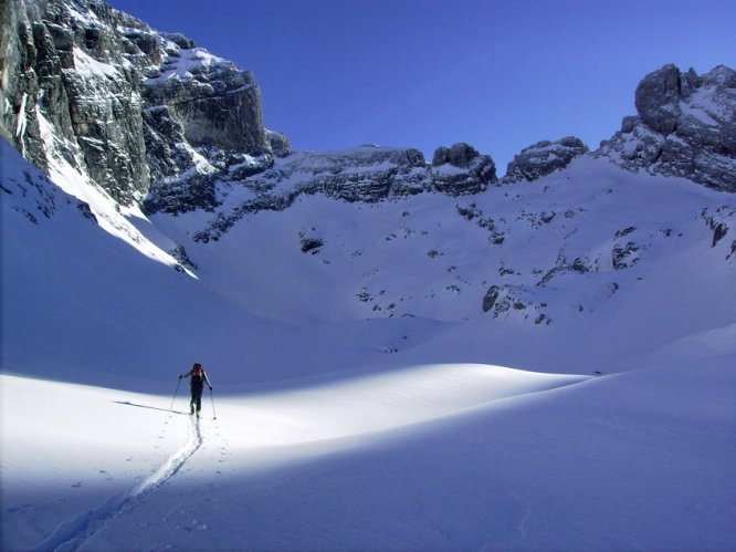 Combe de Chombas en ski de rando