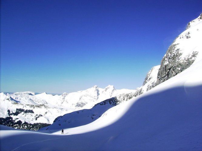 Combe de Chombas en ski de rando