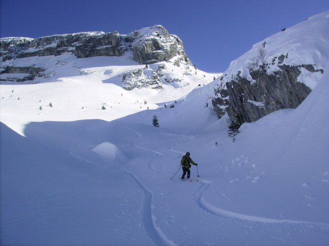 Combe de Chombas en ski de rando