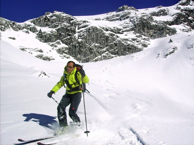 Combe de Chombas en ski de rando