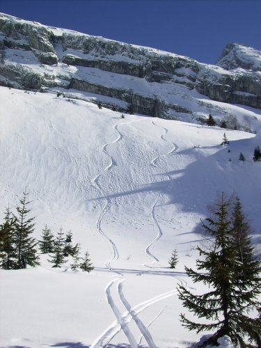 Combe de Chombas en ski de rando