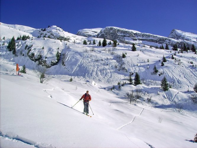 Combe de Chombas en ski de rando