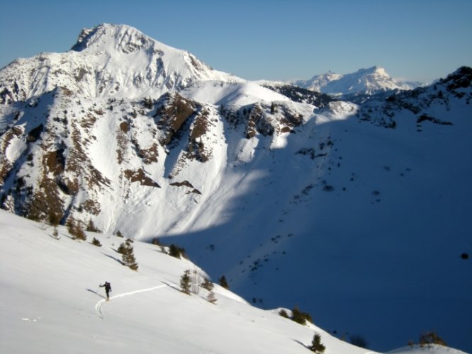 Ski dans le Chablais : le Roc de Tavaneuse