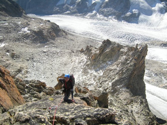 Arête Sud des Aiguilles Dorées