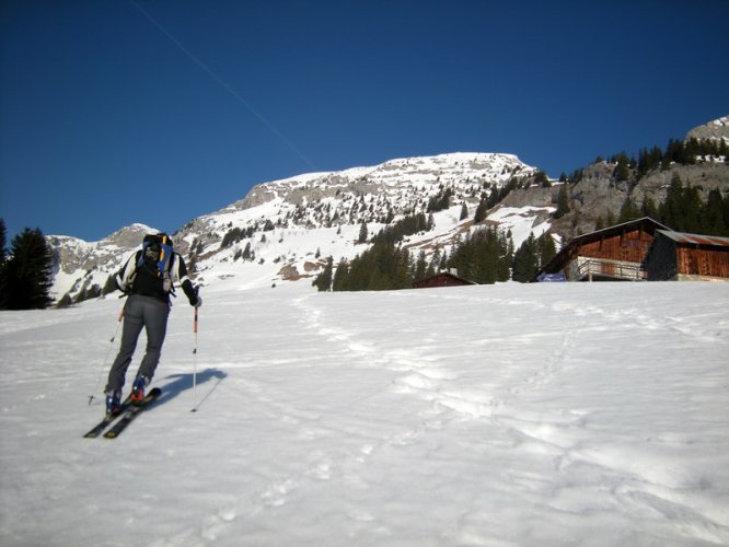 Face Est du Petit Bargy couloir des Frémieux