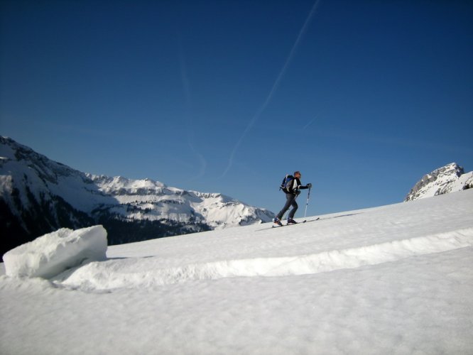 Face Est du Petit Bargy couloir des Frémieux