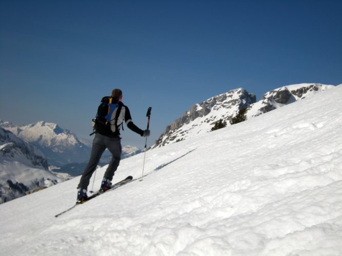 Face Est du Petit Bargy couloir des Frémieux