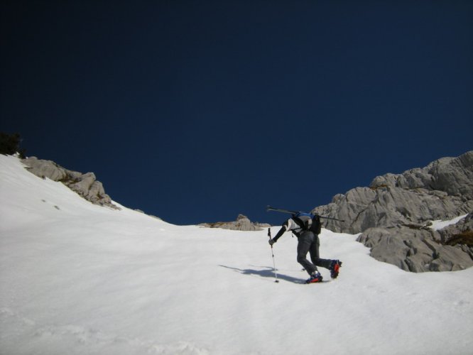 Face Est du Petit Bargy couloir des Frémieux