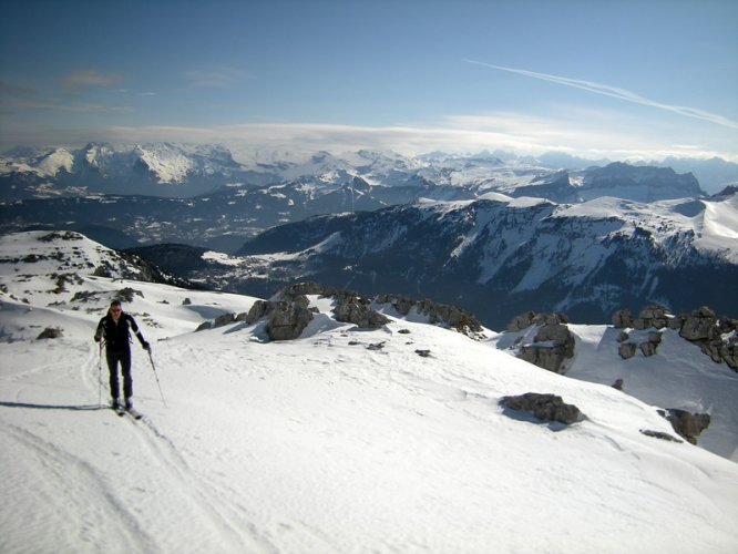 Face Est du Petit Bargy couloir des Frémieux