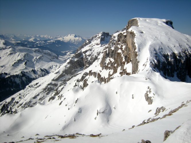 Face Est du Petit Bargy couloir des Frémieux