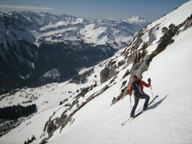 Face Est du Petit Bargy couloir des Frémieux