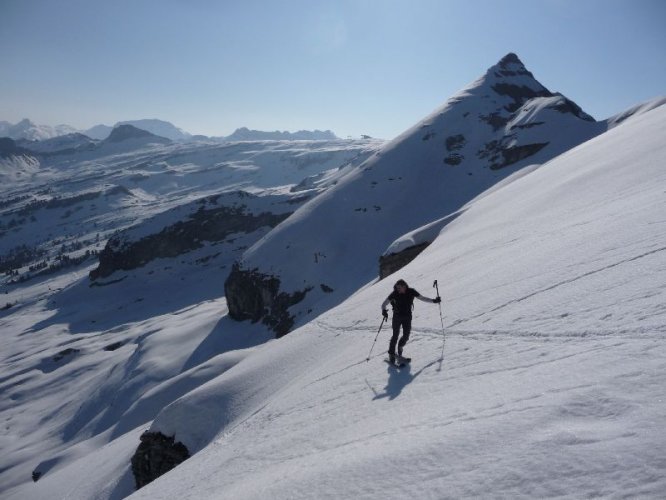 Chapeau Gaspard à skis