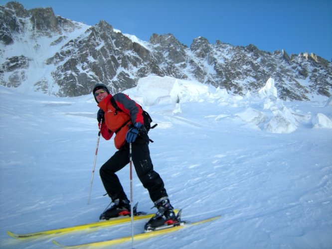 Ski au col d'Argentière, Chamonix