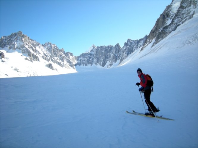 Ski au col d'Argentière, Chamonix