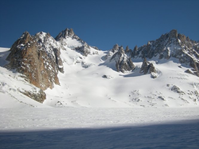 Ski au col d'Argentière, Chamonix