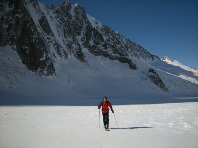 Ski au col d'Argentière, Chamonix