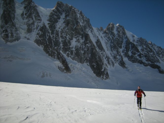 Ski au col d'Argentière, Chamonix