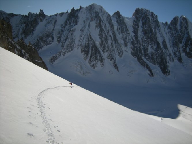 Ski au col d'Argentière, Chamonix