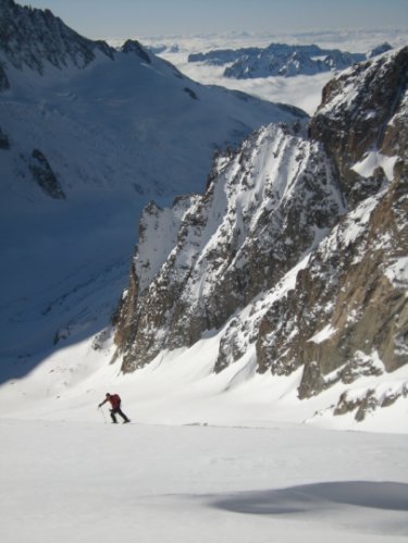 Ski au col d'Argentière, Chamonix