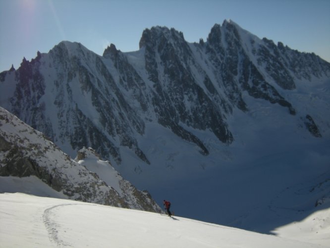 Ski au col d'Argentière, Chamonix