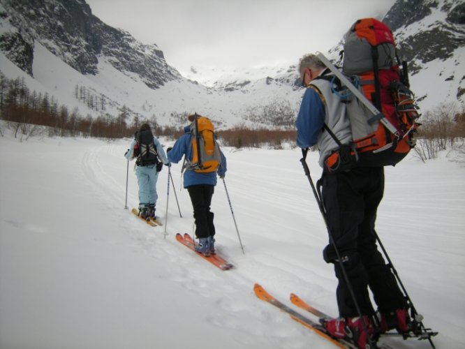 Raid à skis entre la Fouly et Trient