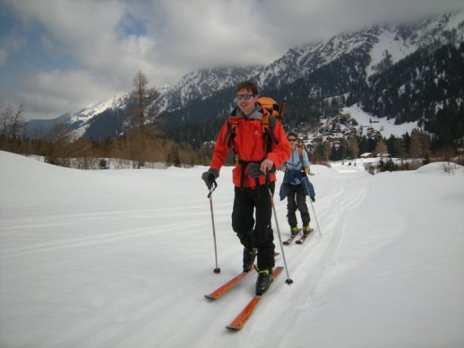 Raid à skis entre la Fouly et Trient