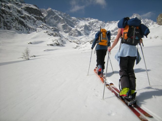 Raid à skis entre la Fouly et Trient