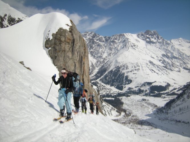 Raid à skis entre la Fouly et Trient