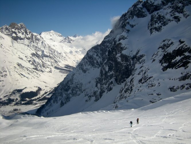 Raid à skis entre la Fouly et Trient