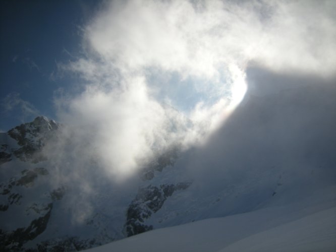 Raid à skis entre la Fouly et Trient