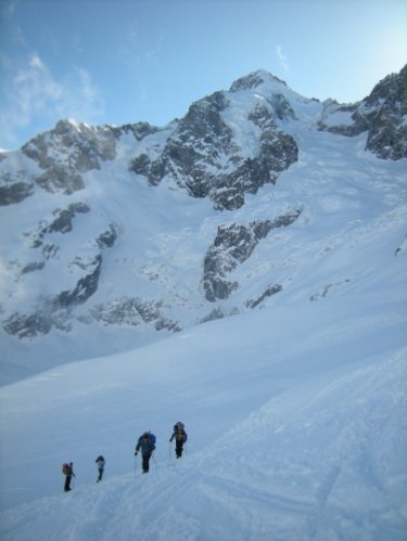 Raid à skis entre la Fouly et Trient