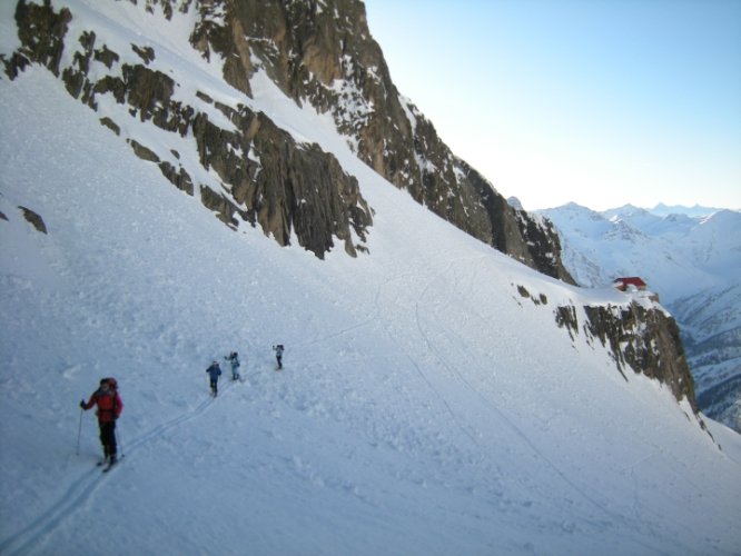 Raid à skis entre la Fouly et Trient